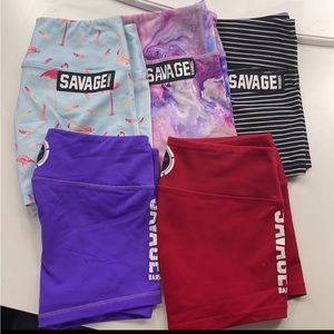 **SOLD**Savage Barbell Booty Shorts Bundle